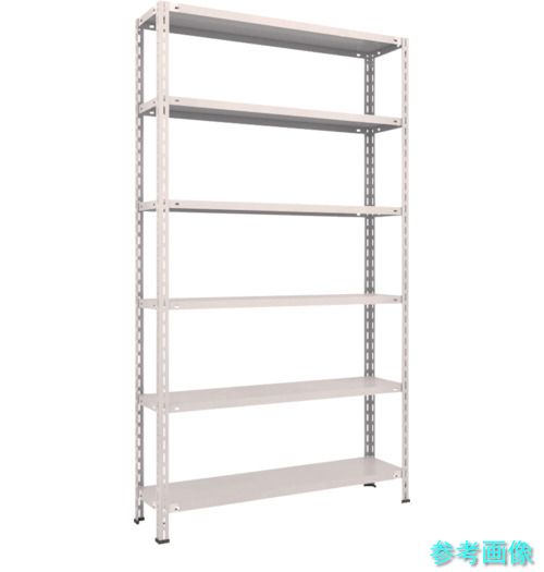 TRUSCO L74V-16 スチールラック 軽量棚 中棚ボルトレス型1200X300X2100 6段 ネオグレー