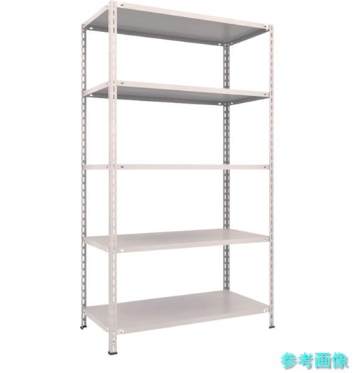 TRUSCO L74W-15 スチールラック 軽量棚 中棚ボルトレス型1200X600X2100 5段 ネオグレー