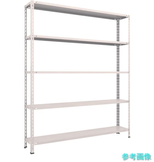 TRUSCO L76V-15 スチールラック 軽量棚 中棚ボルトレス型1800X300X2100 5段 ネオグレー｜イーキカイ　店