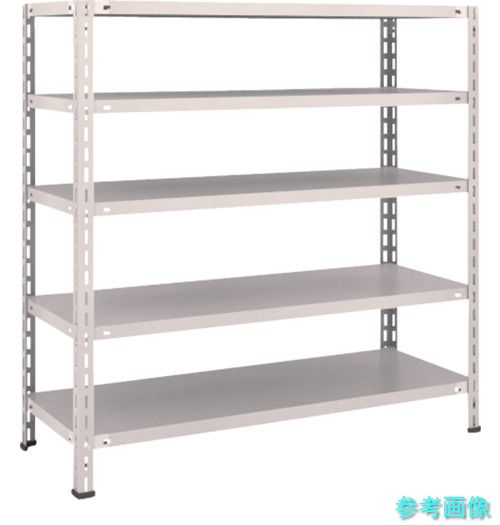 TRUSCO L44X-15 スチールラック 軽量棚 中棚ボルトレス型1200X450X1200 5段 ネオグレー|イーキカイ 店