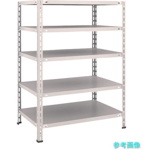 TRUSCO L43W-15 スチールラック 軽量棚 中棚ボルトレス型 875X600X1200 5段 ネオグレー|イーキカイ 店