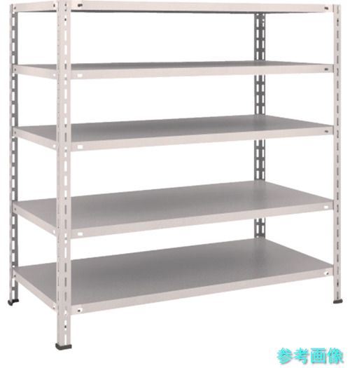TRUSCO L44W-15 スチールラック 軽量棚 中棚ボルトレス型1200X600X1200 5段 ネオグレー