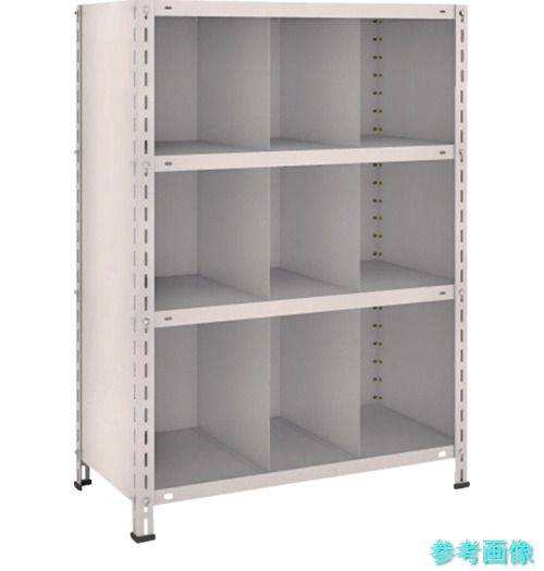 TRUSCO 43X-34 スチールラック 軽量棚 縦仕切付 W875XD450X1200 3列3段 ネオグレー|イーキカイ 店