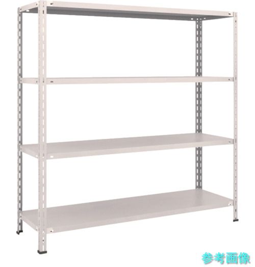 TRUSCO L55X-14 スチールラック 軽量棚 中棚ボルトレス型1500X450X1500 4段 ネオグレー 17,905円