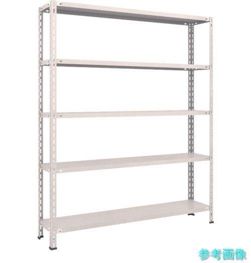 TRUSCO L65V-15 スチールラック 軽量棚 中棚ボルトレス型1500X300X1800 5段 ネオグレー