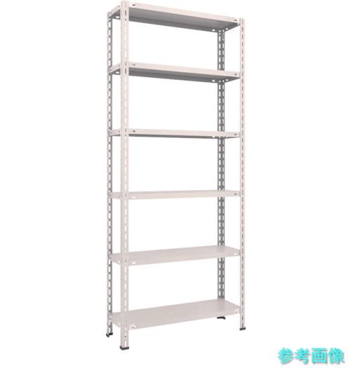 TRUSCO L73V-16 スチールラック 軽量棚 中棚ボルトレス型 875X300X2100 6段 ネオグレー