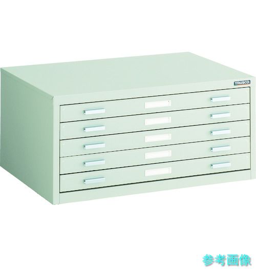 メーカー直送(北海道・沖縄・離島は除く) (TRUSCO) A2-1W5 マップケース スチール A2X5段 696X480XH330