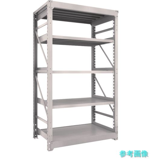 製造会社直送(北海道・沖縄・離島は除く) (TRUSCO) M10-7475 スチール写真仕合わせ M10型掛け目棚 1200X760XH2100 5段 単体 ネオ薄墨色