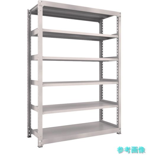 TRUSCO M3-7566 スチールラック M3型中量棚 1500×571×H2100 6段 単体 ネオグレー