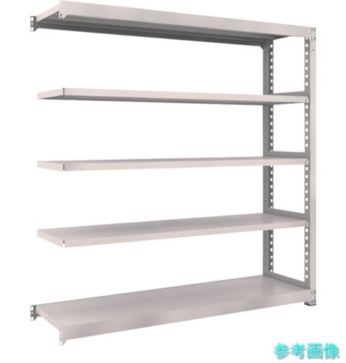 TRUSCO M3-6655B スチールラック M3型中量棚 1800&times;471&times;H1800 5段 連結 ネオグレー｜イーキカイ　店