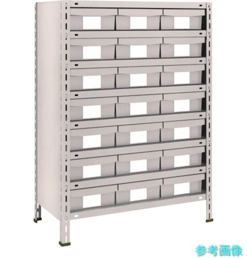 TRUSCO 43X-808F7 スチール写真仕合わせ 軽さ棚 875X450X1200 脂抽き出しNG 大X21 ネオ薄墨色