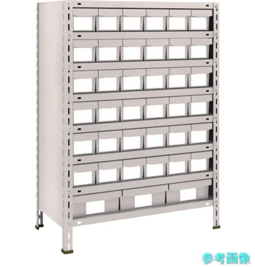TRUSCO 43X-808E6F1 スチール写真仕合わせ 軽さ棚875X450X1200 脂抽き出し 小X36大X3 ネオ薄墨色