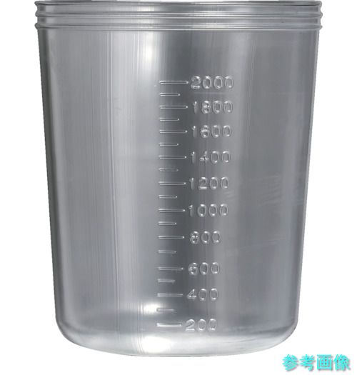 TRUSCO DC-2000L ディスポカップ PP製 2L 1箱(60個) 【1CS(60個)】
