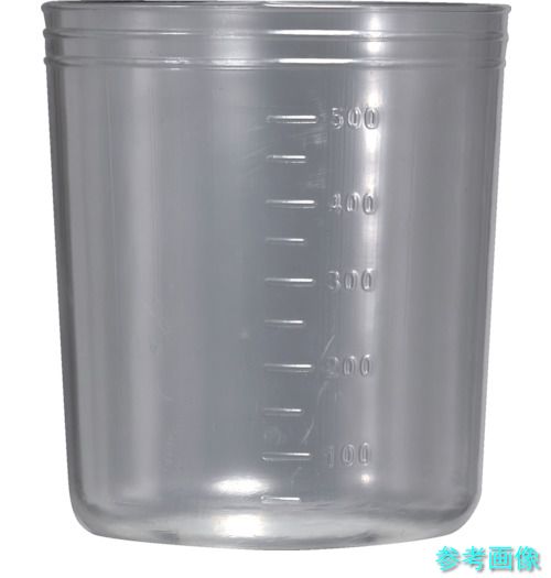 TRUSCO DC-500L ディスポカップ PP製 500mL 1箱(500個) 【1CS(500個)】