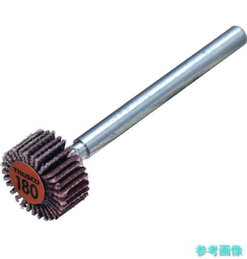 TRUSCO TCF1005-CE-180 セラミックフラップホイール 軸径3mm ＃180 外径10×幅5×軸長30 (10個入) 【1箱(10個)】