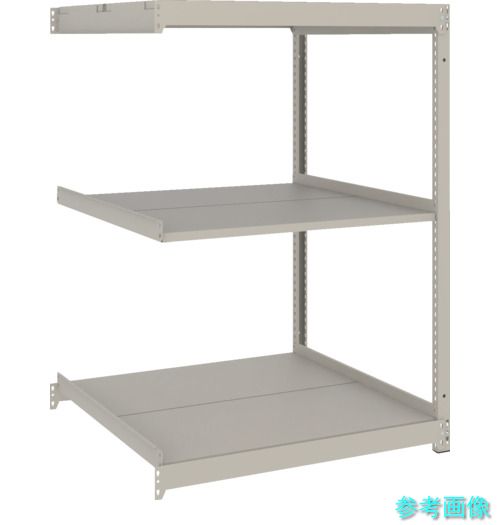 TRUSCO UL4363B スチール写真仕合わせ 薄板仕合わせ(棚板取りわける手合い、耐荷重100Kg)900×595×H1200 3段繋ぎ合わせる ネオ薄墨色