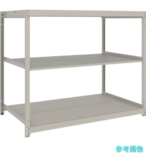 TRUSCO UL4693 スチール写真仕合わせ 薄板仕合わせ(棚板取りわける印字機、耐荷重100Kg)1800×875×H1200 3段単体 ネオ薄墨色