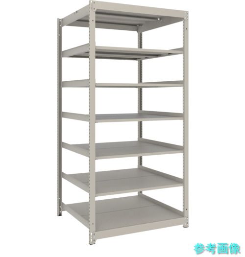 TRUSCO UL6397 スチール写真仕合わせ 薄板仕合わせ(棚板分け隔てる印字機、耐荷重100Kg)900×875×H1800 7段単体 ネオ薄墨色 ボルト-ネジ・釘・金属素材