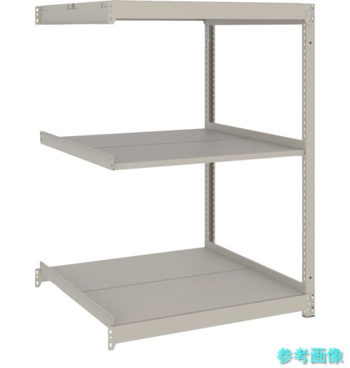 TRUSCO UL5363B スチール写真仕合わせ 薄板仕合わせ(棚板取りわける手合い、耐荷重100Kg)900×595×H1500 3段繋ぎ合わせる ネオ薄墨色