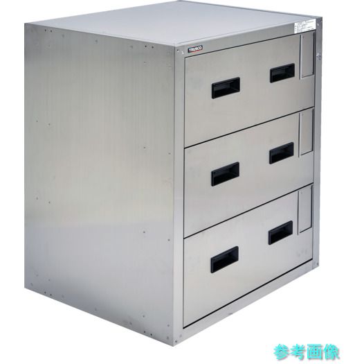 《個人宅配送不可》 TRUSCO SYW-3N 耐震薬品庫 705X600XH800 3段引出型|イーキカイ 店