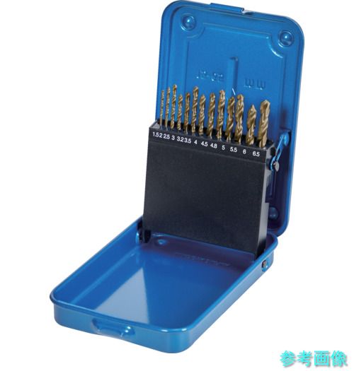 TRUSCO TCSD-13SET コバルトハイスストレートドリル 13本組セット(スチールケース付)