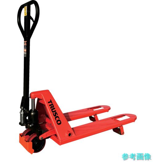 製造会社直送(北海道・沖縄・離島は除く) (TRUSCO) THPT10-105-55ST-CV ハンドパレットトラック1t用 L1050W550 軽さ型低床 ステアリングホイールカバー付き添い人