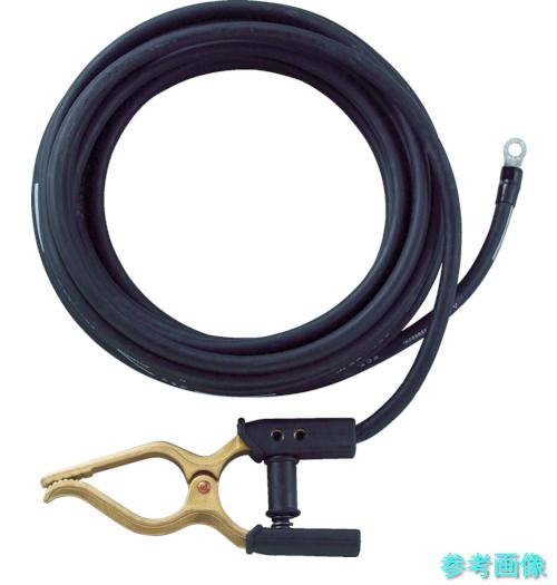 TRUSCO TCT-2205KE キャブタイヤケーブル アースクリップ丸端子付 5m