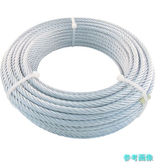 TRUSCO JWM-12S10 JIS規格品メッキ付ワイヤロープ (6X24)Φ12mmX10m