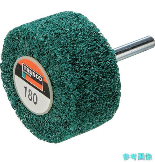 TRUSCO UFN-1025-180 ナイロン軸付車輪 外径100×奥ふかさ25×軸6 180＃(5個入) 【1箱(5個)】