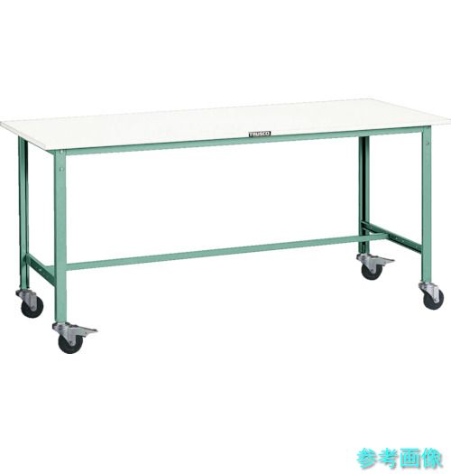 メーカー直送(北海道・沖縄・離島は除く) (TRUSCO) RAE-0960C100 W 軽荷重作業台(150kg)AE型 900X600XH845 φ100キャスター付 ホワイト色｜イーキカイ　店