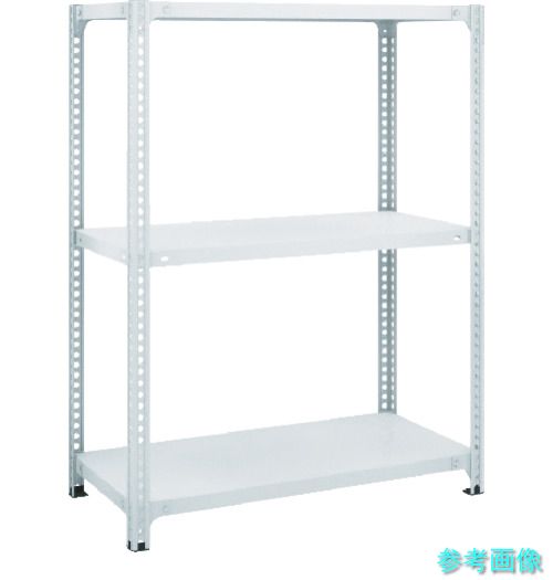 TRUSCO SBL-4643-W スチールラック SBL型抗菌塗装セミボルトレス軽量棚 W1800XD450XH1200 3段 W色