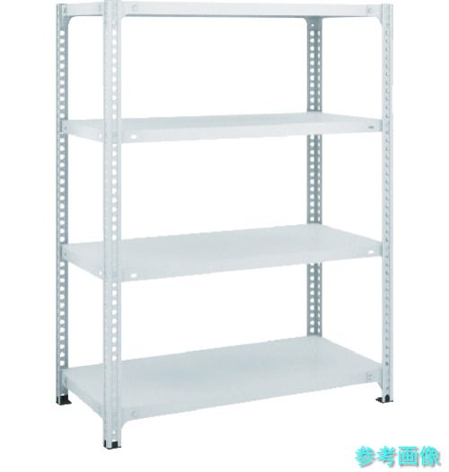 TRUSCO SBL-4664-W スチールラック SBL型抗菌塗装セミボルトレス軽量棚 W1800XD600XH1200 4段 W色