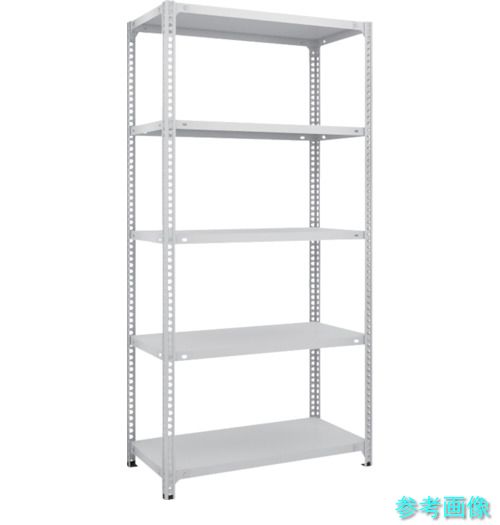 TRUSCO SBL-6335-W スチールラック SBL型抗菌塗装セミボルトレス軽量棚 W875XD300XH1800 5段 W色