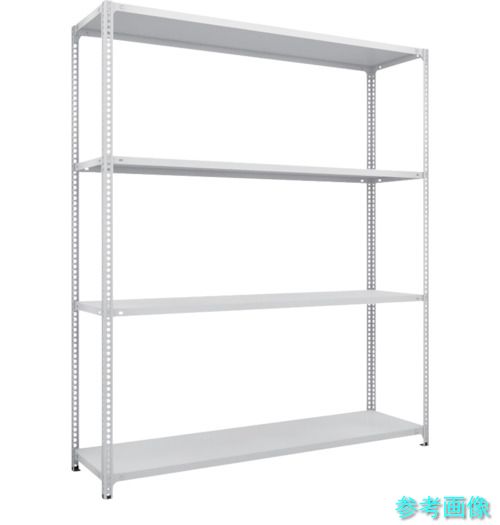 TRUSCO SBL-7634-W スチールラック SBL型抗菌塗装セミボルトレス軽量棚 W1800XD300XH2100 4段 W色
