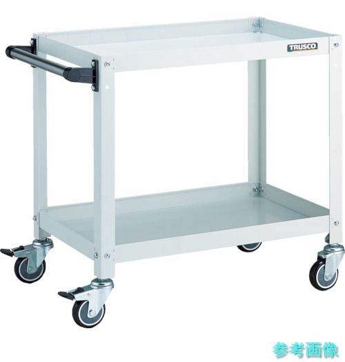 TRUSCO RBW-662HU W ツールワゴン ラビットワゴン 600×400×H600 ハンドル付 ウレタン車輪 ホワイト