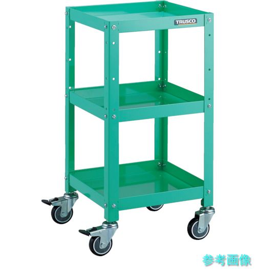 TRUSCO RBW-733U YG ツールワゴン ラビットワゴン 360X360 ウレタン車輪 ヤンググリーン
