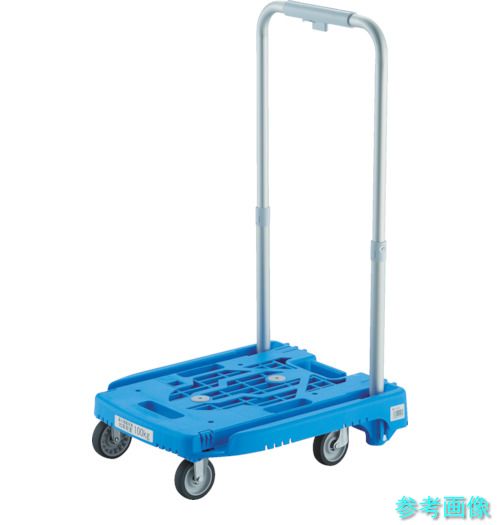 TRUSCO WP-2G-B-JS 脂手押し車 カルティオミニ weego 省音G拷問台 青碧 ストッパー付