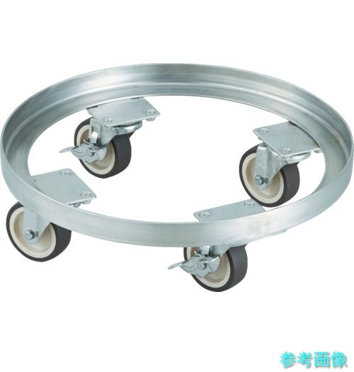 メーカー直送(北海道・沖縄・離島は除く) (TRUSCO) STA-20-SNU SUS304 タンク台車 20L ステン金具 NU車輪|イーキカイ 店