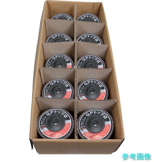 TRUSCO GP100AL-80-100P まとめ買い GPトップα アランダムΦ100 ＃80 100枚入 【1CS(100枚)】｜イーキカイ　店
