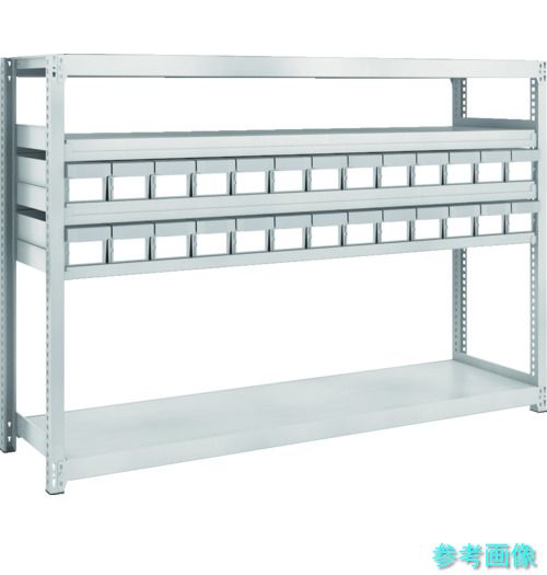 TRUSCO M2-4645-E26 スチールラック M2型軽中量棚 H1200 樹脂NG引出付 小X26