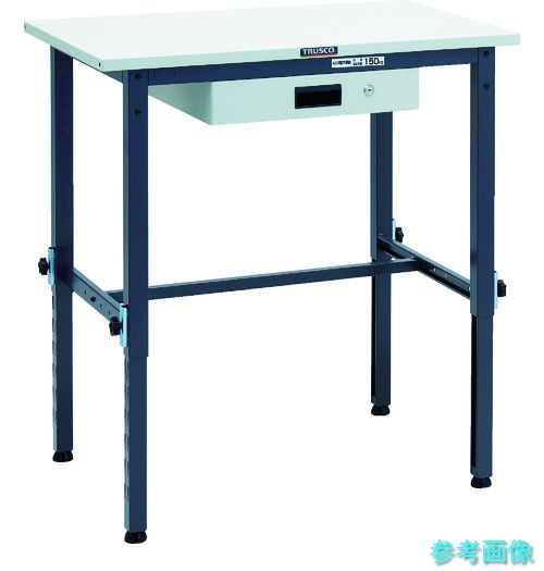 製造業者直送(北海道・沖縄・離島は除く) (TRUSCO) SAEM-0960UDK1 DG 軽掛け目進め方台高さ自然調整式(150kg)AEM型 900X600XH650~950 薄型1段引出付 幽々たる薄墨色色 研究・実験用品-花・ガーデン・DIY