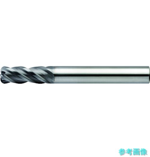 ユニオンツール CXERS4120-02-300 4枚刃不等分割不等リード高能率ラジアスエンドミル 外径12×コーナー半径R0.2×刃長30×全長100 【1本】