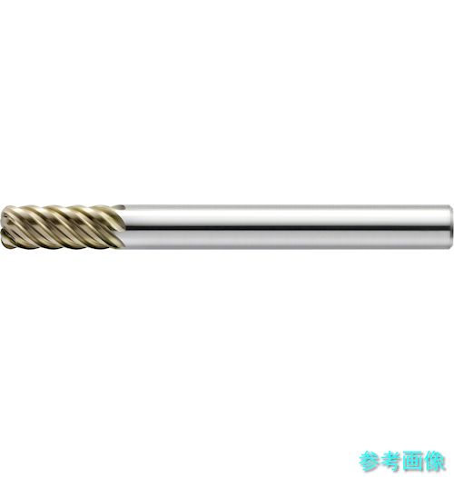 ユニオンツール HMERS6080-03-190 HARDMAX6枚刃ラジアスHMERS 外径8×コーナ半径R0.3×刃長19×全長70×シャンク径8 【1本】
