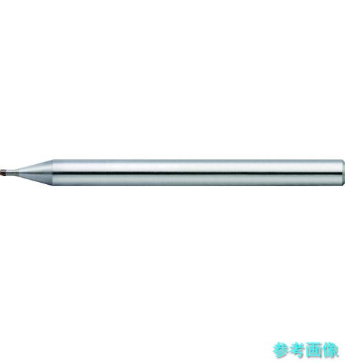 ユニオンツール CBN-LRF2001-003005 2枚刃ハイグレードロングネックラジアス φ0.1×コーナ半径R0.03×有効長0.5×刃長0.04 【1本】