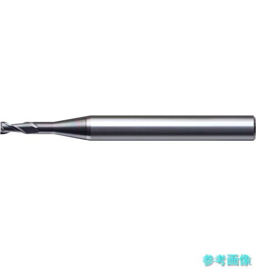 ユニオンツール DLCLS2003-015 DLCCOAT2枚刃銅電極加工用ロングネックスクエアEM 外径0.3×有効長1.5×刃長0.45×首径0.29 【1本】