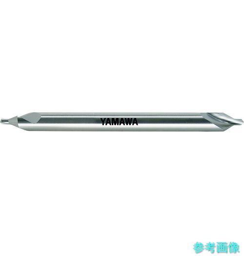 ヤマワ CE-SL-200-4X60X10 ロングシャンク強ねじれ溝A形60° センタ穴ドリル CE-SL L200 4X60°X10 【1本】
