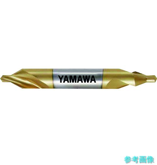ヤマワ CD-S-V-5X60X11 コーティング弱ねじれ溝A形60° センタ穴ドリル CD-S V 5X60°X11 【1本】