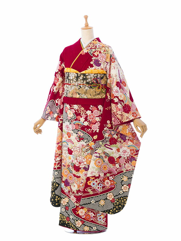 【レンタル】振袖　レンタル【2月～12月】結婚式 成人式 結納 卒業式 レンタル着物 振袖 貸衣装 フルセット 小物一式つき 振り袖 送料無料 1S1862｜e-きものレンタル　店