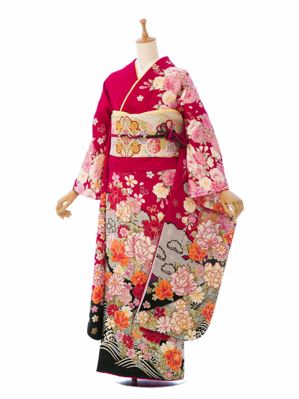 【レンタル】振袖 レンタル【1月】 結婚式 成人式 結納 卒業式 レンタル着物 振袖 貸衣装 フルセット 小物一式つき 振り袖 送料無料 1S1436