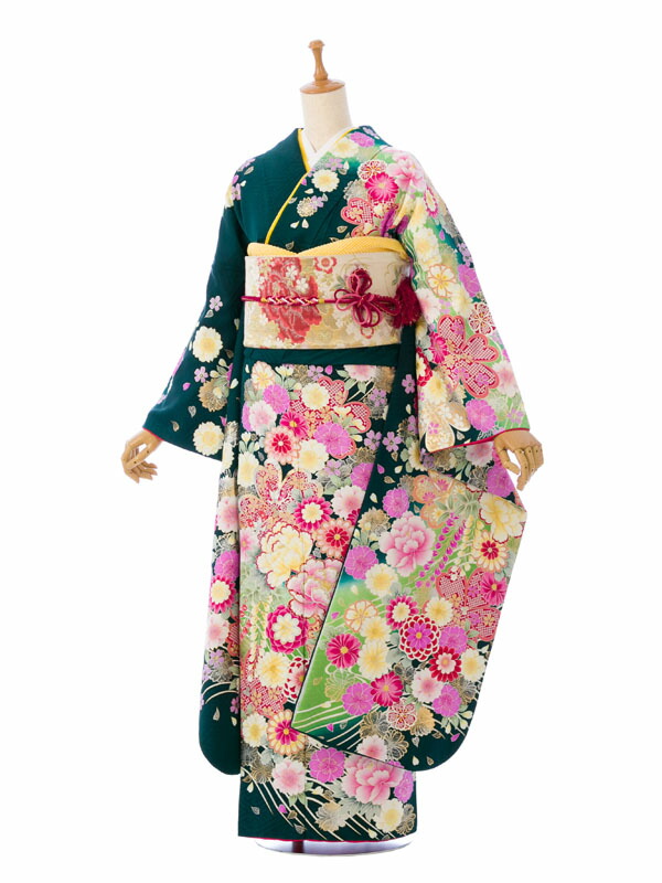 【レンタル】振袖 レンタル【1月】 結婚式 成人式 結納 卒業式 レンタル着物 振袖 貸衣装 フルセット 小物一式つき 振り袖 送料無料 1S2810|e-きものレンタル 店